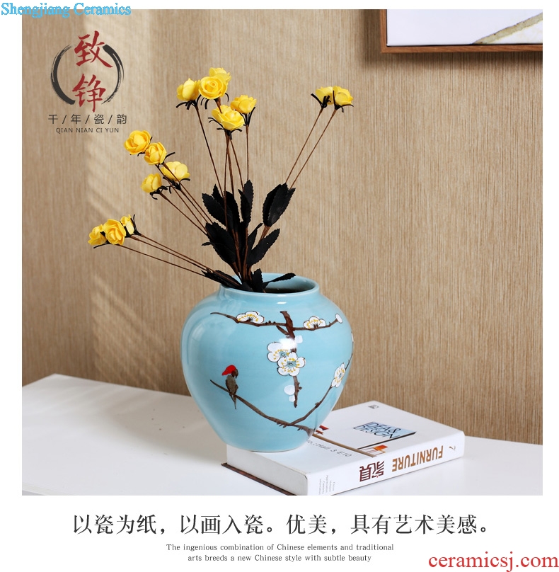 Creative furnishing articles household act the role ofing is tasted wine sitting room bedroom decoration wedding gift vase ceramic handicraft ornament