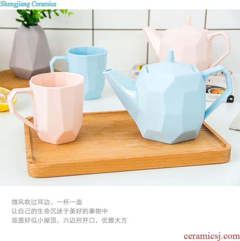 Ijarl million jia creative fashion ceramic teapot large-capacity cold teapot household personality tea kettle and exquisite