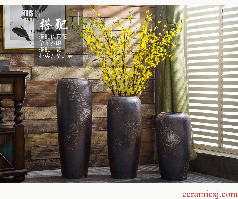 Retro nostalgia vase American Chinese craftsmen boreal Europe style of large vases, sitting room adornment is placed ceramic pot