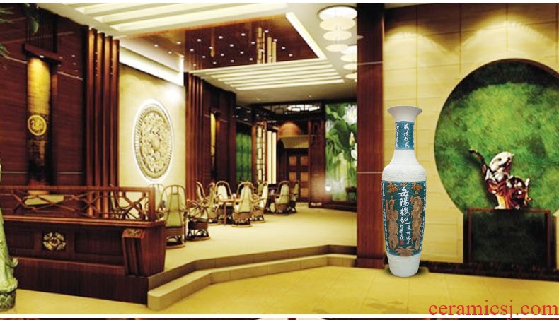 Jingdezhen manual sculpture of large vase poems ceramic vase sitting room adornment is placed