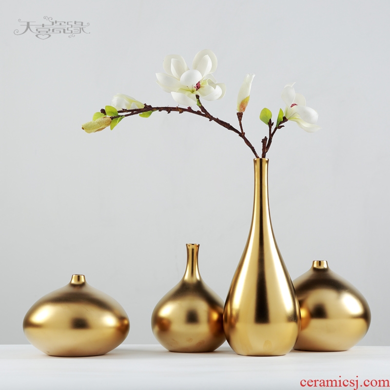 Creative Nordic household ceramic vase furnishing articles of the sitting room TV ark wine show fashion soft adornment ornament