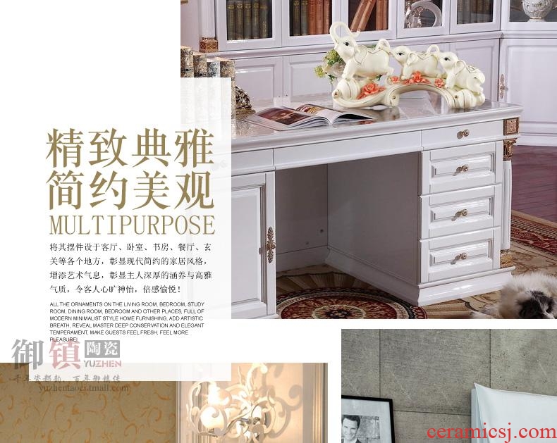 Jingdezhen creative household act the role ofing is tasted lucky elephant handicraft furnishing articles and feng shui like sitting room adornment gift decoration