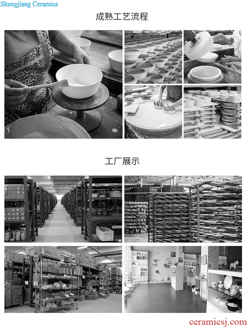 Ijarl million jia household ceramic dish food dish tray is fish dishes circular cuisine creative nature of tableware