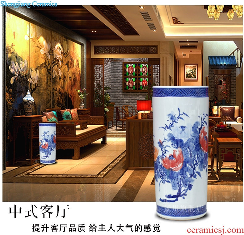 Jingdezhen ceramics bamboo report peaceful quiver home sitting room office furnishing articles study calligraphy and painting scroll to receive goods