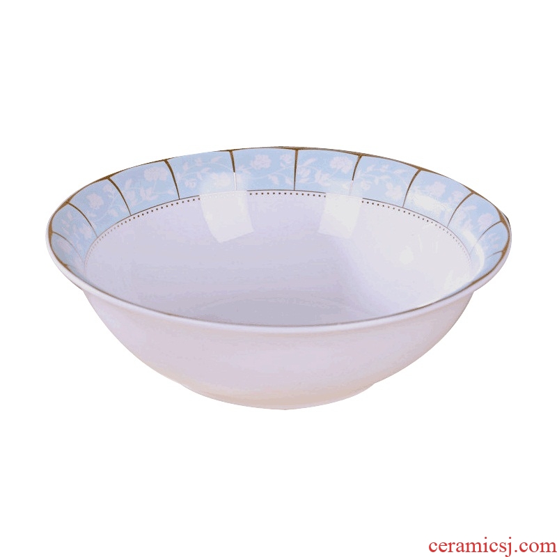 Jingdezhen ceramic Korean home large soup pot soup basin porcelain tableware soup bowl dishes suit