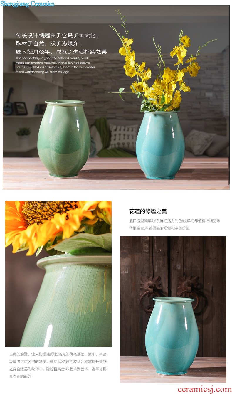 Jingdezhen ceramics ice crack crack glaze glaze vase modern home furnishing articles mesa of sitting room adornment handicraft