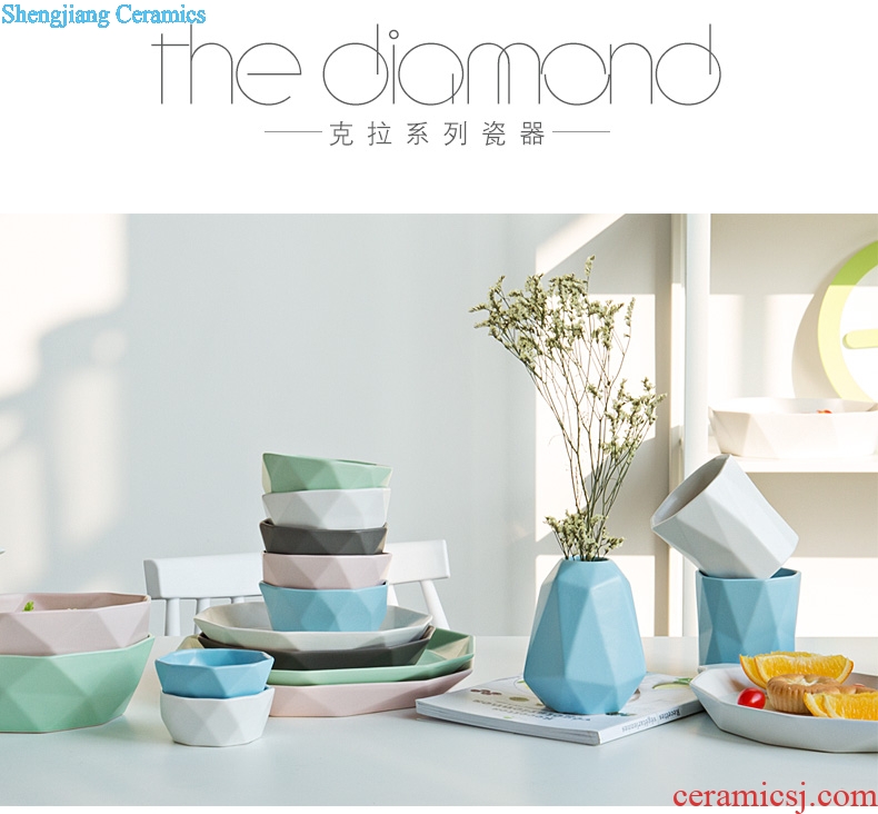 Ijarl million fine ceramic tableware suit creative dishes simple dishes suit household portfolio wedding gifts