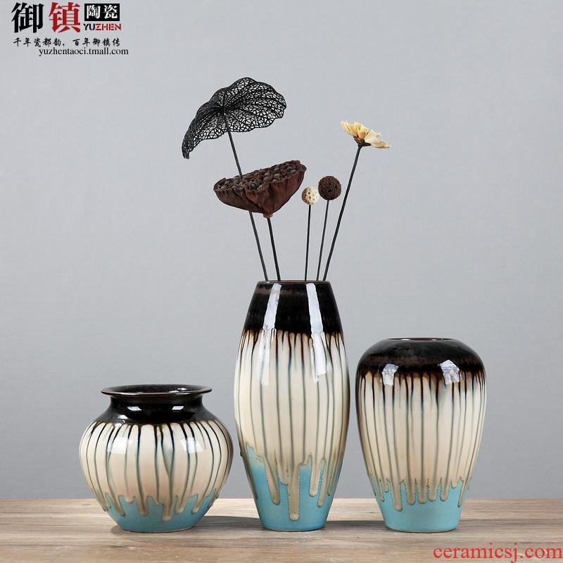 Jingdezhen household act the role ofing is tasted furnishing articles sitting room porch ark vase desktop flower arranging creative ceramics handicraft ornament