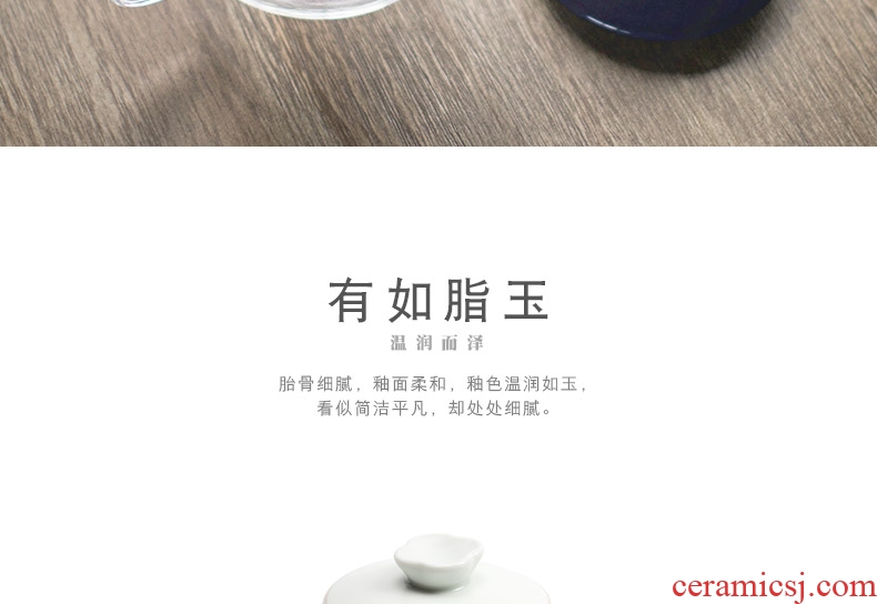 Mr Nan shan glass bubble tea cup ceramic filter cup tea set office cup tea cups