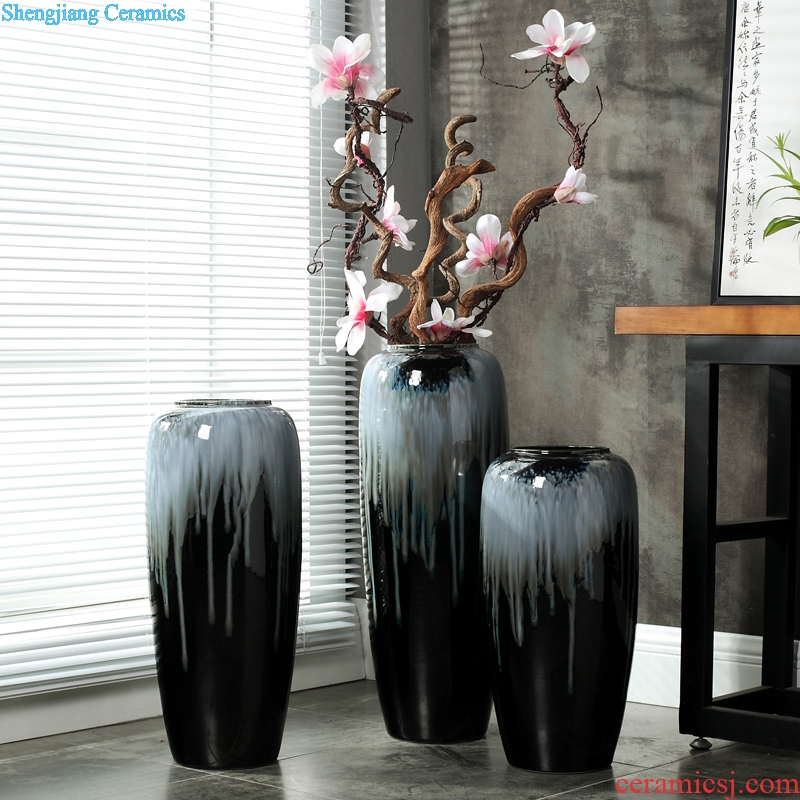 Jingdezhen Chinese style restoring ancient ways is the living room floor vase creative Europe type is resided ceramic jewelry ceramic dry flower is placed