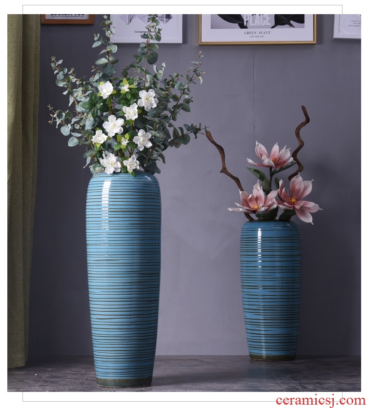 European vase landing large vases, flower arranging jingdezhen ceramic POTS home furnishing articles the sitting room porch decoration
