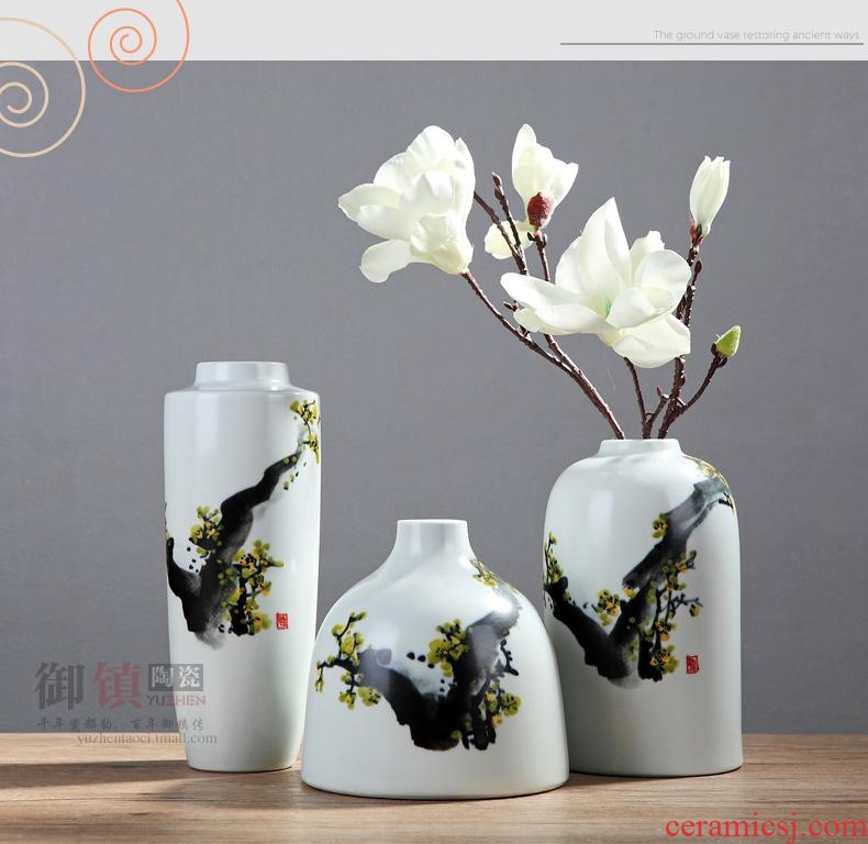 Jingdezhen ceramic hand-painted vases, new Chinese style of contemporary sitting room TV wine porch home furnishing articles