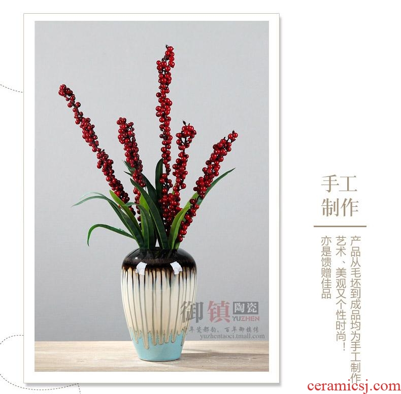 Jingdezhen household act the role ofing is tasted furnishing articles sitting room porch ark vase desktop flower arranging creative ceramics handicraft ornament