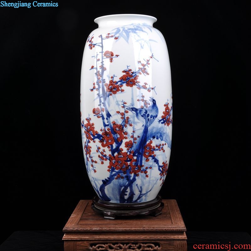 Chinese jingdezhen ceramics glaze color the general pot of Chinese modern household adornment handicraft kitchen furnishing articles