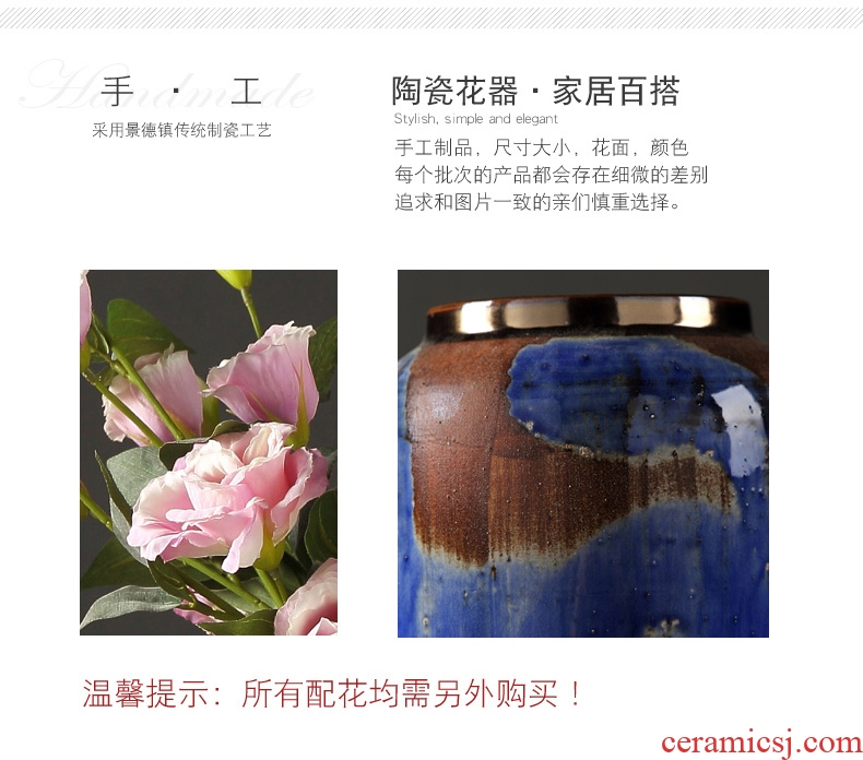 Jingdezhen creative European ceramic vases, contemporary and contracted sitting room flower arranging, American home decoration arts and crafts