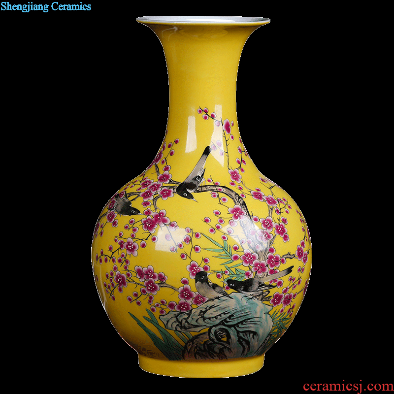 Jingdezhen ceramic vase hand-painted vases, flower vase furnishing articles sitting room decoration home decoration restoring ancient ways