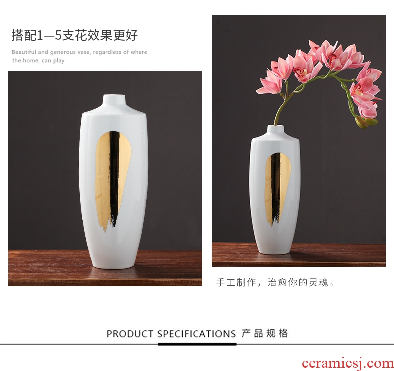 Postmodern ceramic vase furnishing articles european-style originality contracted sitting room table, TV ark flower arranging, home decoration