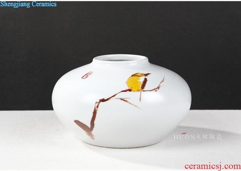 Modern new Chinese style ceramic vase is the sitting room of TV ark wine porch desktop flower arrangement home furnishing articles installed