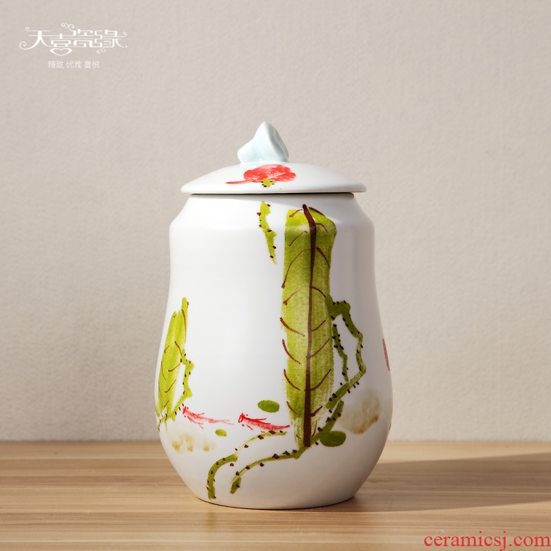 Jingdezhen Chinese hand-painted ceramic receive TV cabinet storage tank is the sitting room porch three-piece vase planting furnishing articles