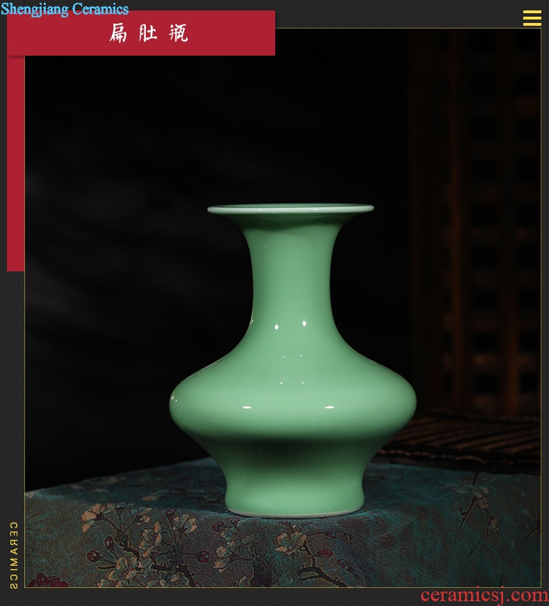 Mesa of jingdezhen ceramics flower arranging floret bottle of modern Chinese style household rich ancient frame crafts ornament