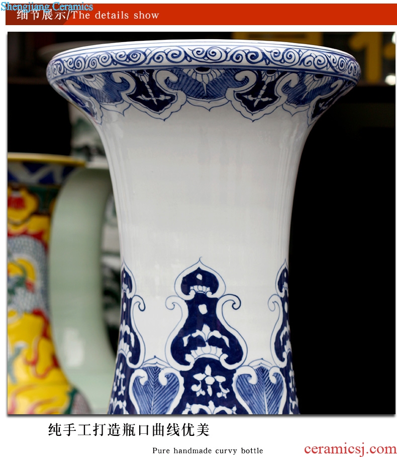Jingdezhen vase of large sitting room adornment large China hotel opening gifts