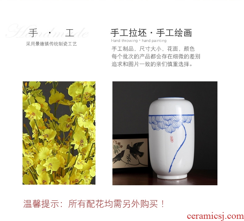 Jingdezhen Chinese pottery and porcelain vase household act the role ofing is tasted furnishing articles flower arrangement of contemporary sitting room decoration decoration arts and crafts