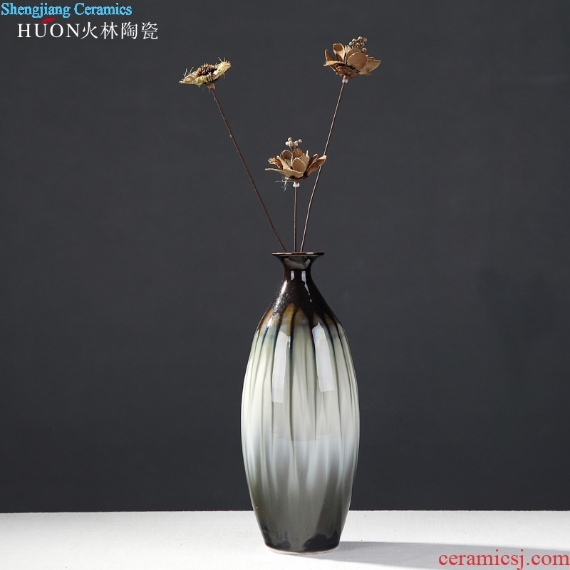 Creative Europe type restoring ancient ways of Chinese style household soft adornment sitting room furnishing articles of handicraft pottery and porcelain vases, pottery flower arrangement