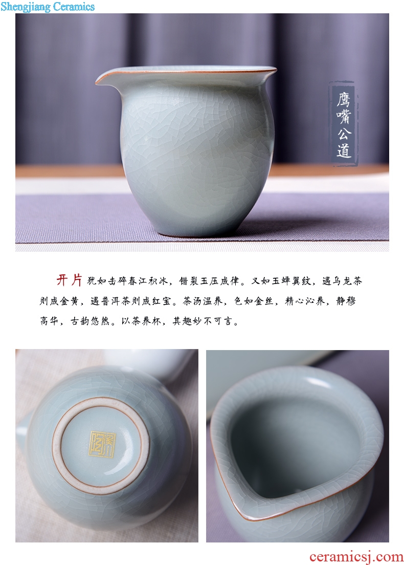 TaoXiChuan jingdezhen your kiln kung fu tea set on ceramic can be used to support a family contracted four small office