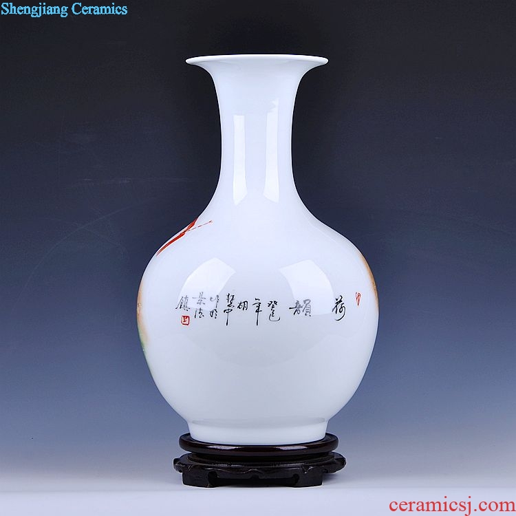 Scenery famous masterpieces, jingdezhen ceramic vase vase hand-painted vase vases, arts and crafts porcelain vase