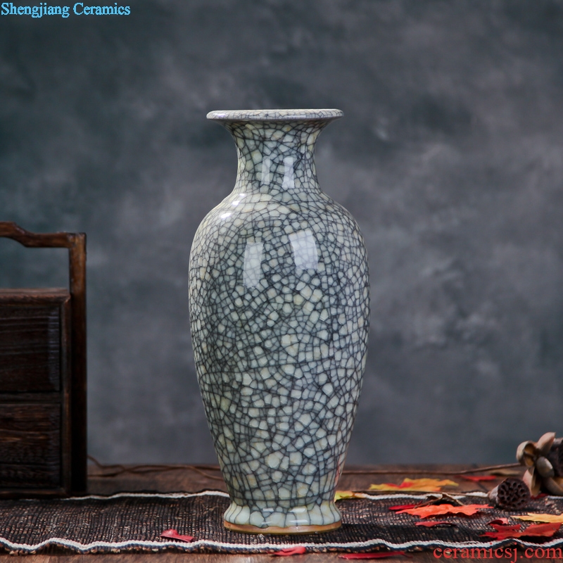 Jingdezhen ceramics in the vase to open the slice archaize of jun porcelain vases, modern home sitting room adornment ornament furnishing articles