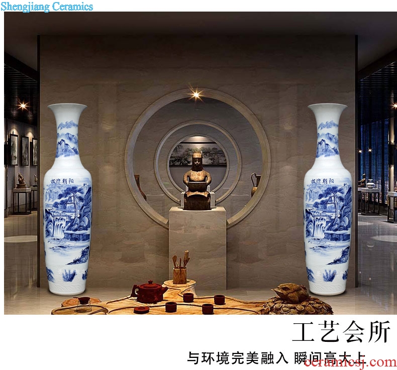 Has a long history of jingdezhen ceramics pine greet chaoyang landing big vase vases sitting room adornment is placed