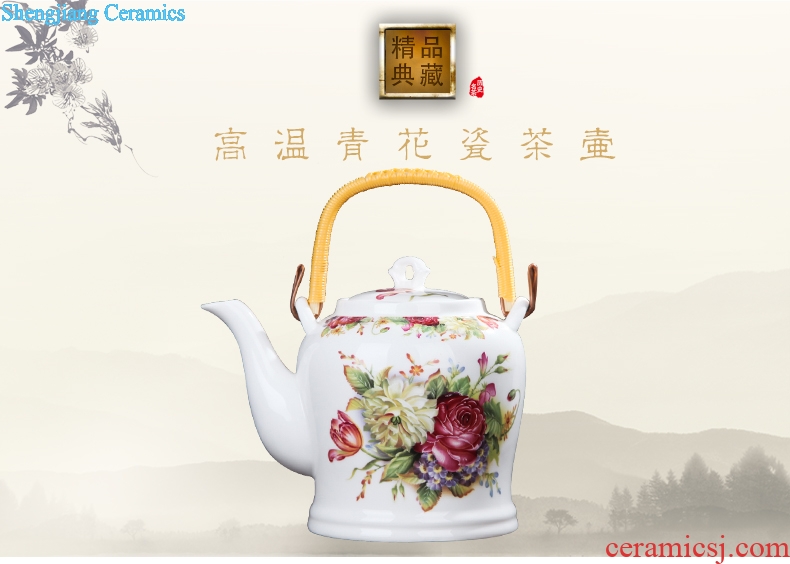 Jingdezhen ceramic teapot large girder pot teapot large-capacity cold filter single pot of cold water kettle CiHu