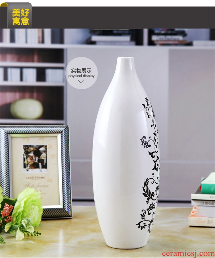 Jingdezhen household vase decoration furnishing articles creative arts TV ark bedroom, the sitting room porch ark decoration