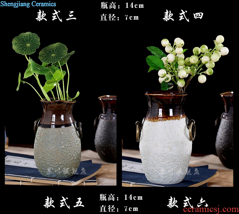 Jingdezhen ceramic fleshy pot basin mesa dried flowers flower arrangement floret bottle study office home sitting room furnishing articles