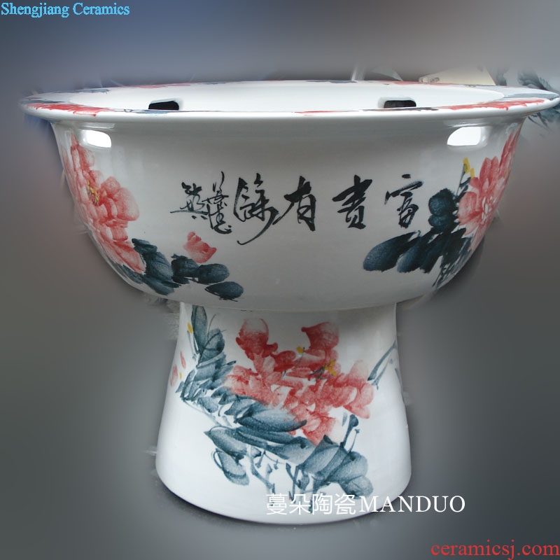 High-grade environmental ceramic porcelain VAT high raise fish a goldfish bowl lotus pond lily ceramic porcelain crock