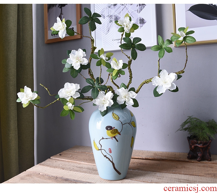 New Chinese vase hand-painted ceramic flower adornment mesa sitting room tea table table, TV ark place jingdezhen