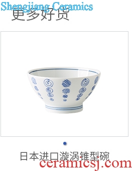 Ijarl million jia household large ceramic bowl creative northern wind rainbow noodle bowl bowl contracted tableware vic beach