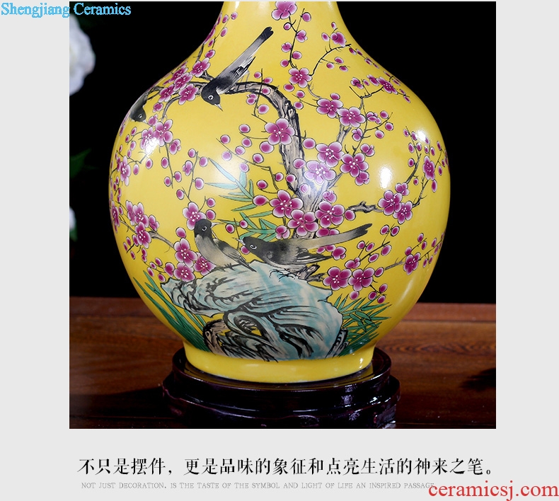 Jingdezhen ceramics charactizing a mesa vase household living room dry flower arranging flowers furnishing articles study act the role ofing is tasted