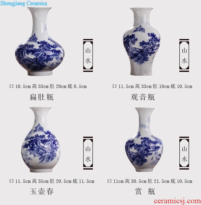 Jingdezhen ceramic modern blue and white porcelain vase process decoration decoration home furnishing articles sitting room package mail