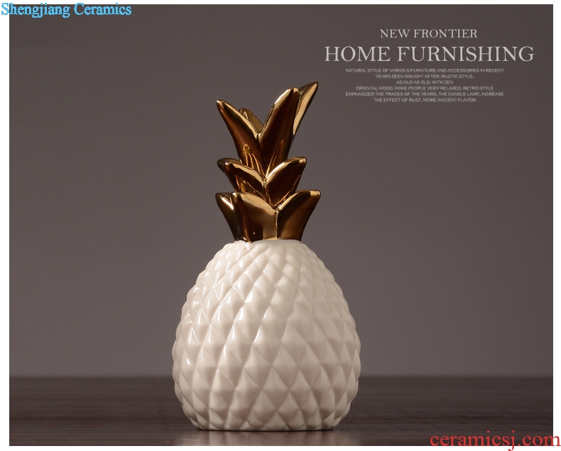 Tang dynasty furniture creative ceramic pineapple furnishing articles of contemporary and contracted Nordic bedroom room wine sitting room adornment