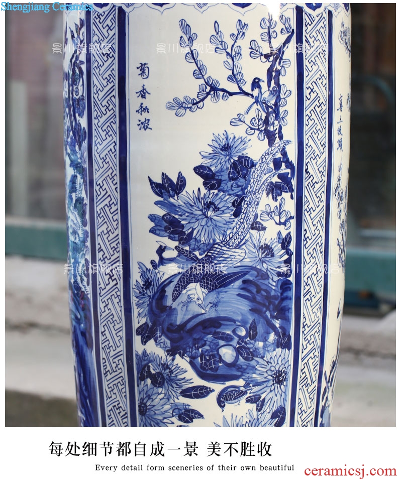 Chicken habitat wutong large vases, jingdezhen ceramics home sitting room adornment opening gifts large furnishing articles
