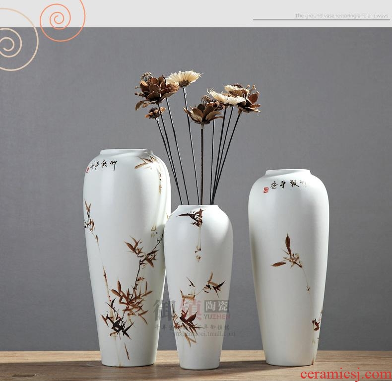 Jingdezhen hand-painted Chinese contemporary and fashionable household act the role ofing is tasted furnishing articles creative arts living room decoration vase