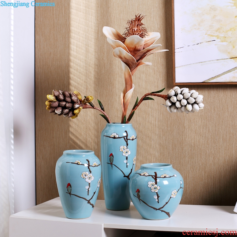 Creative furnishing articles household act the role ofing is tasted wine sitting room bedroom decoration wedding gift vase ceramic handicraft ornament