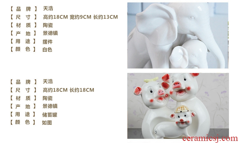 Study of contemporary and contracted sitting room lucky sheep lovely home decoration Wan Fuyang furnishing articles ceramics handicraft