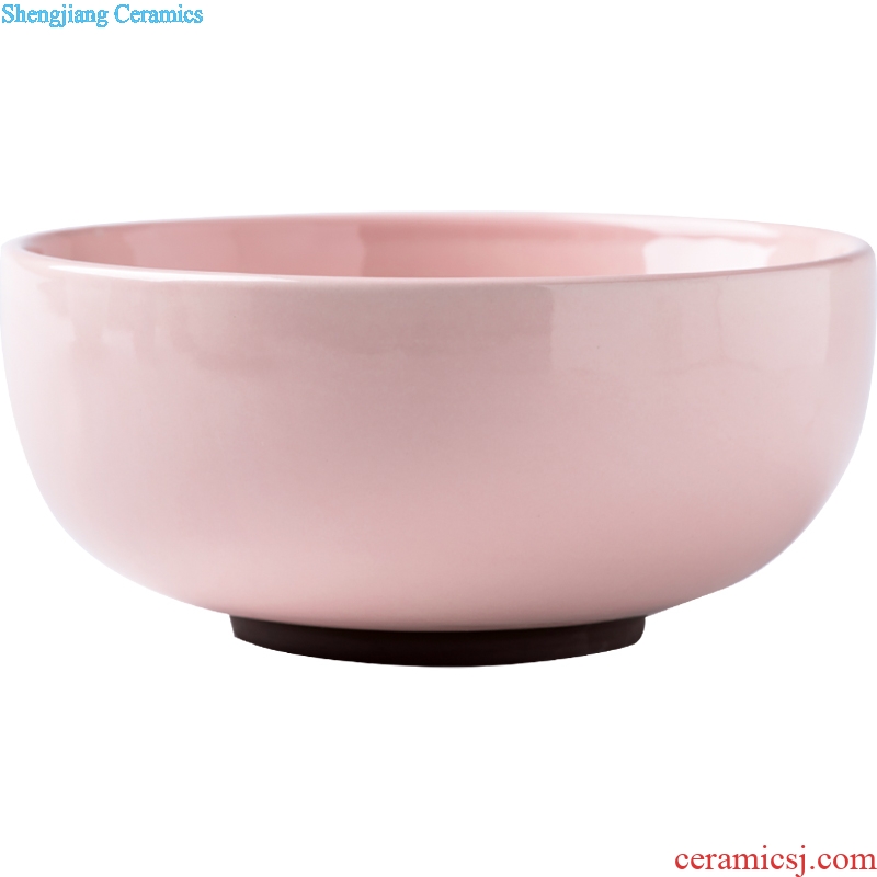 Million jia japanese-style tableware ceramic bowl bowl bubble rainbow noodle bowl home eat a large bowl bowl lovely salad bowl and jade