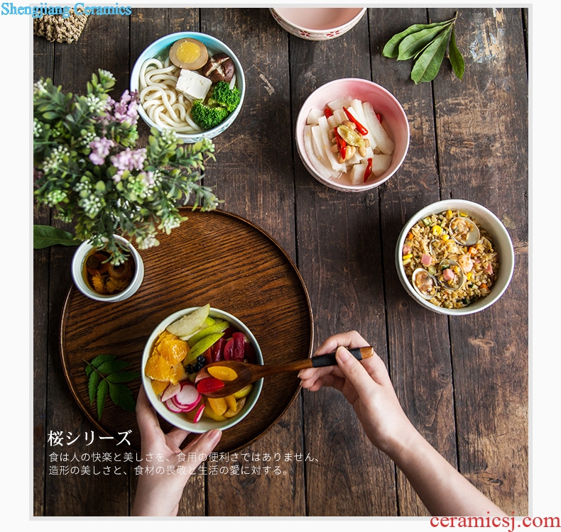 Million fine ceramic tableware Japanese large small rainbow noodle bowl bowl dessert to eat rice bowls bowl bowl of salad bowl bowl blossoms