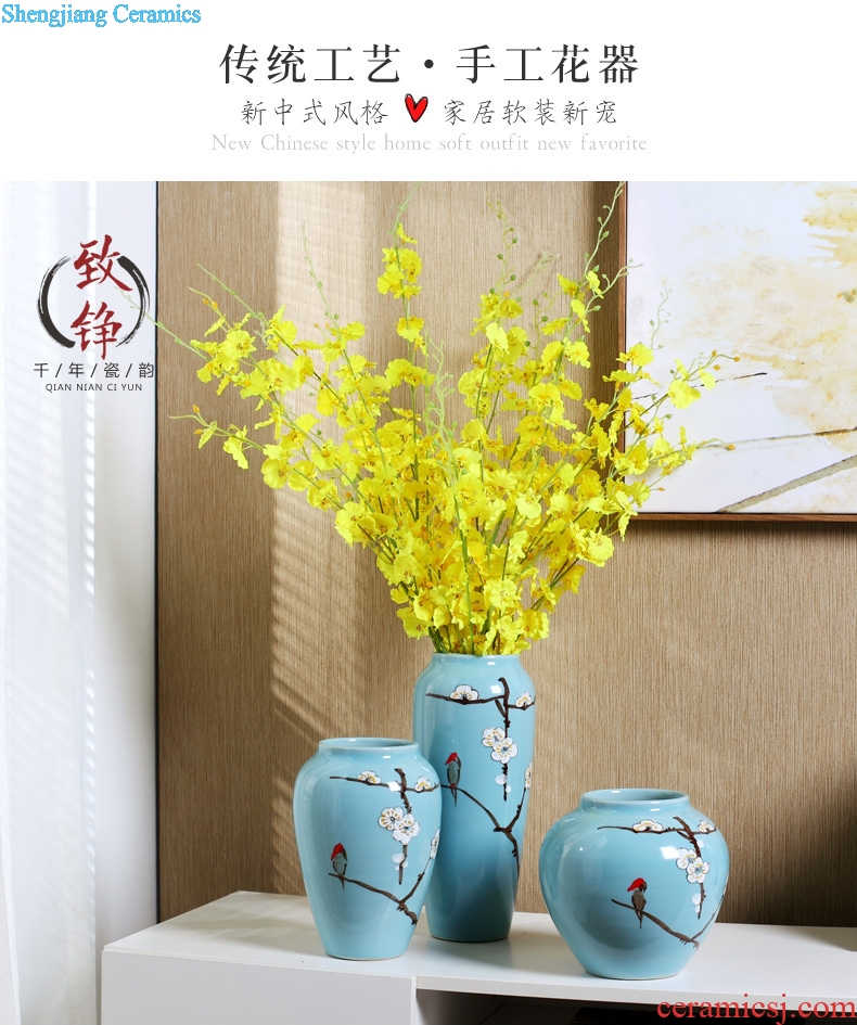 Creative furnishing articles household act the role ofing is tasted wine sitting room bedroom decoration wedding gift vase ceramic handicraft ornament