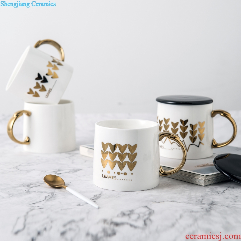 Ijarl million jia household contracted ceramic mug cup practical breakfast cup office coffee cup of water glass