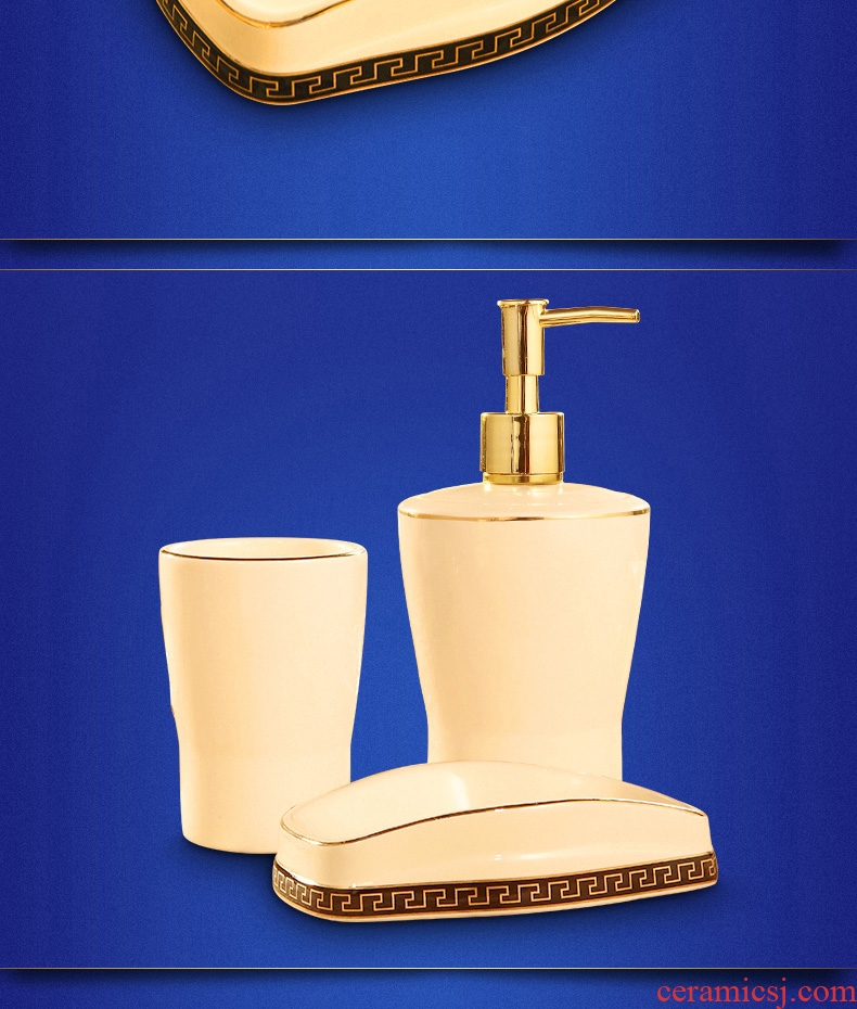 Vatican Sally's 2018 new European toilet bathroom ceramic soap box soap box creative hand washing liquid bottle