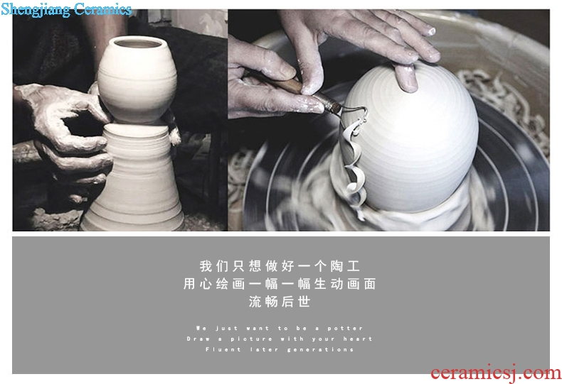 Scenery famous masterpieces, jingdezhen ceramic vase vase hand-painted vase vases, arts and crafts porcelain vase